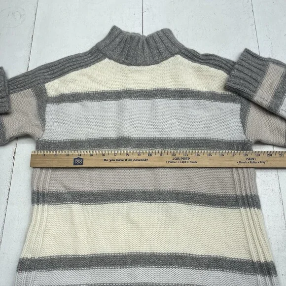 Haven Well Within Gray Ivory Light Pink Stripe Soft Sweater Women's Size Medium - Picture 6 of 7
